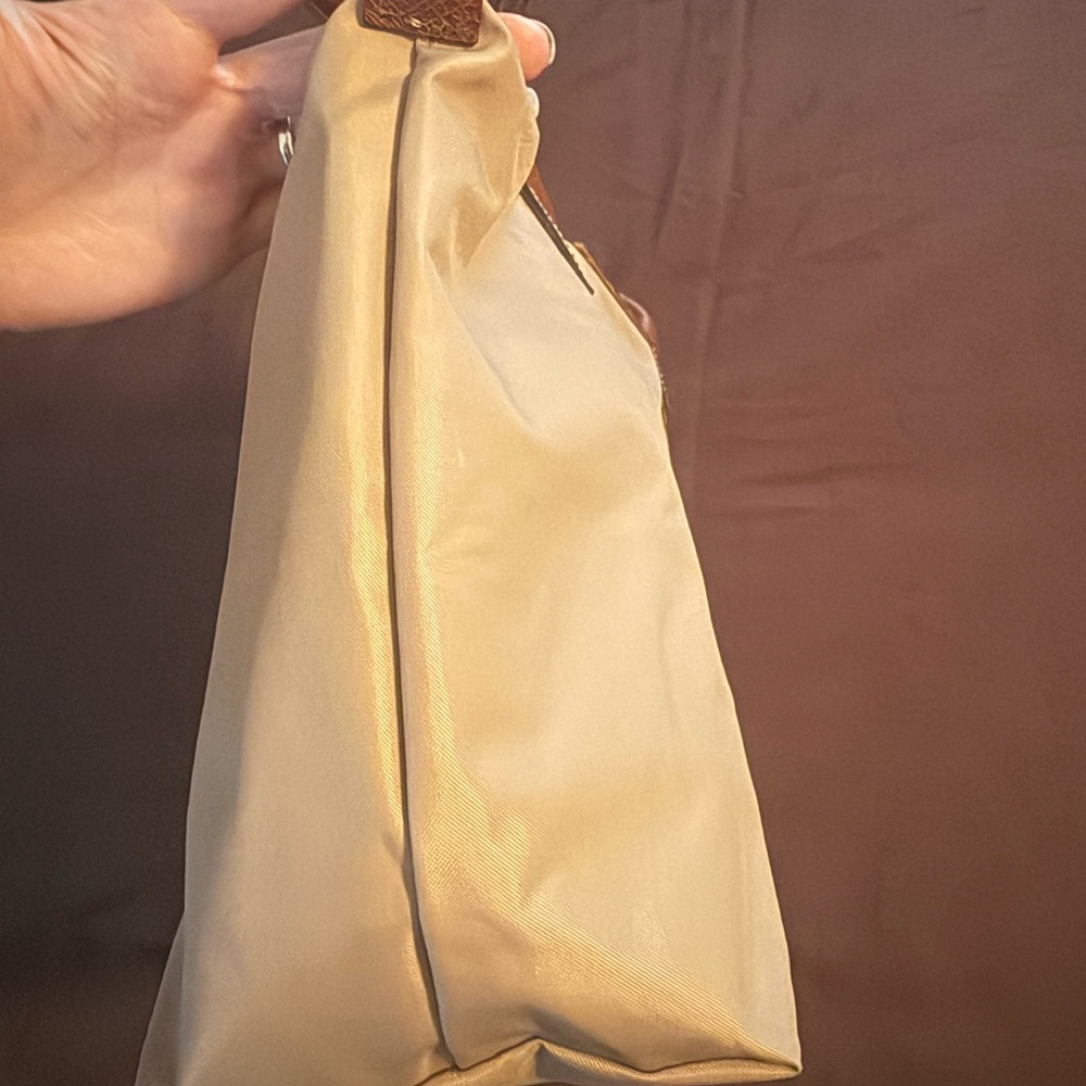 Longchamp La Pliage Medium Tan and Brown Tote Bag - Picture 5 of 16